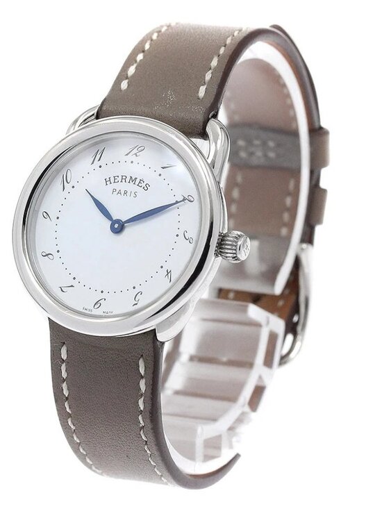 HERMES Arceau AR5.210a White Dial Quartz Ladies Watch_955558 main image 3